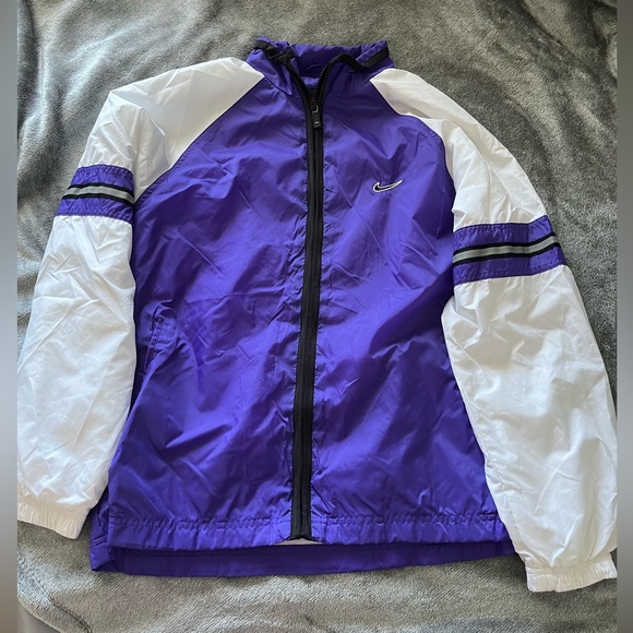 Nike Jackets & Blazers - Purple and white Nike windbreaker